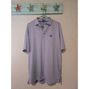 Stitch Striped Polo- Logo on Front